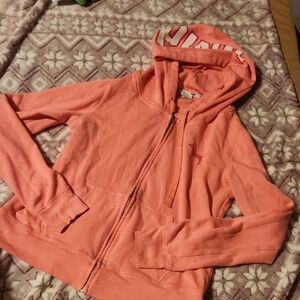 PINK Victoria's Secret Women's Pink Zip-Up Hoodie